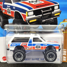 Load image into Gallery viewer, Hot Wheels 2025 Chevy Blazer 4x4 White #81 HW Dirt 3/10 New Long Card