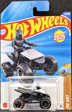 Load image into Gallery viewer, Hot Wheels 2025 Tesla Cyberquad Silver #82 HW Dirt 4/10 New Long Card