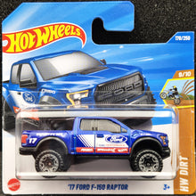 Load image into Gallery viewer, Hot Wheels 2025 '17 Ford F-150 Raptor Blue #178 HW Dirt 9/10 New