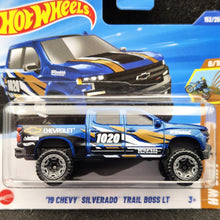 Load image into Gallery viewer, Hot Wheels 2025 '19 Chevy Silverado Trail Boss LT Dark Blue #152 HW Dirt 8/10 New