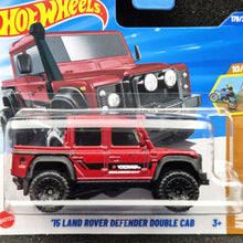 Load image into Gallery viewer, Hot Wheels 2025 '15 Land Rover Defender Double Cab Red #179 HW Dirt 10/10 New