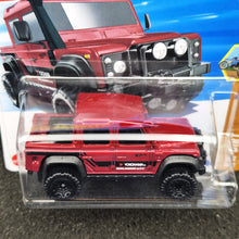 Load image into Gallery viewer, Hot Wheels 2025 '15 Land Rover Defender Double Cab Red #179 HW Dirt 10/10 New
