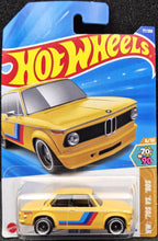 Load image into Gallery viewer, Hot Wheels 2025 BMW 2002 Mustard Yellow #77 HW: '70s VS. '90s 5/10 New Long Card
