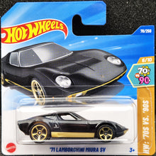 Load image into Gallery viewer, Hot Wheels 2025 '71 Lamborghini Miura SV Black #78 HW: '70s VS. '90s 6/10 New