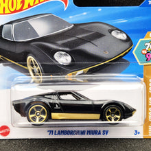 Load image into Gallery viewer, Hot Wheels 2025 '71 Lamborghini Miura SV Black #78 HW: '70s VS. '90s 6/10 New