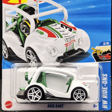 Load image into Gallery viewer, Hot Wheels 2025 Kick Kart White #23 HW Ride-Ons 2/5 New Long Card