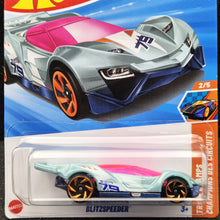 Load image into Gallery viewer, Hot Wheels 2025 Blitzspeeder Seafoam Blue #215 HW Track Champs 2/5 New Long Card
