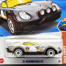 Load image into Gallery viewer, Hot Wheels 2025 EL Segundo Rallye Silver #242 HW Track Champs 4/5 New Long Card