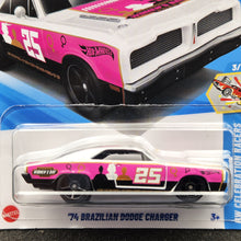 Load image into Gallery viewer, Hot Wheels 2025 '74 Brazilian Dodge Charger Pink #76 HW Celebration Racers 3/10 New Long Card