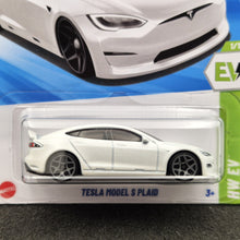 Load image into Gallery viewer, Hot Wheels 2025 Tesla Model S Plaid White #9 HW EV 1/10 New Long Card