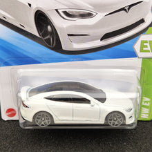Load image into Gallery viewer, Hot Wheels 2025 Tesla Model S Plaid White #9 HW EV 1/10 New Long Card