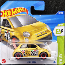Load image into Gallery viewer, Hot Wheels 2025 Fiat 500e Gold #33 HW EV 3/10 New