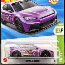 Load image into Gallery viewer, Hot Wheels 2025 Cupra e-Racer Plum #72 HW EV 4/10 New Long Card