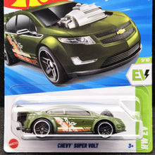 Load image into Gallery viewer, Hot Wheels 2025 Chevy Super Volt Olive Green #101 HW EV 7/10 New Long Card