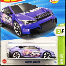Load image into Gallery viewer, Hot Wheels 2025 Custom KIA EV6 Lavender #120 HW EV 8/10 New Long Card