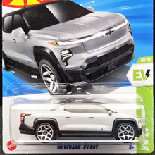 Load image into Gallery viewer, Hot Wheels 2025 Silverado EV RST Grey #86 HW EV 6/10 New Long Card