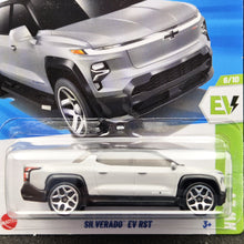 Load image into Gallery viewer, Hot Wheels 2025 Silverado EV RST Grey #86 HW EV 6/10 New Long Card