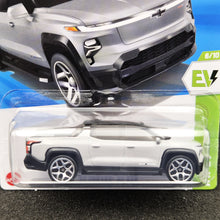 Load image into Gallery viewer, Hot Wheels 2025 Silverado EV RST Grey #86 HW EV 6/10 New Long Card