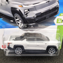 Load image into Gallery viewer, Hot Wheels 2025 Silverado EV RST Grey #86 HW EV 6/10 New Long Card