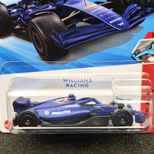 Load image into Gallery viewer, Hot Wheels 2025 Williams Racing Dark Blue #59 Track Aces 1/5 New Long Card