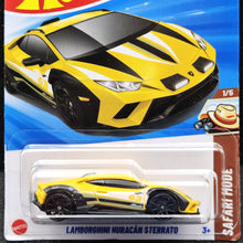 Load image into Gallery viewer, Hot Wheels 2025 Lamborghini Huracan Sterrato Yellow #41 Safari Mode 1/5 New Long Card