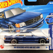 Load image into Gallery viewer, Hot Wheels 2025 '89 Mercedes-Benz 560 SEC AMG Dark Blue #186 Wild Widebody 2/5 New