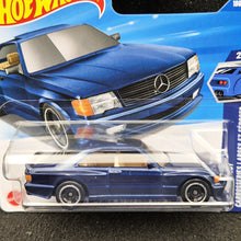 Load image into Gallery viewer, Hot Wheels 2025 '89 Mercedes-Benz 560 SEC AMG Dark Blue #186 Wild Widebody 2/5 New