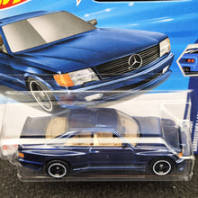 Load image into Gallery viewer, Hot Wheels 2025 '89 Mercedes-Benz 560 SEC AMG Dark Blue #186 Wild Widebody 2/5 New