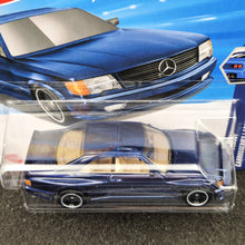 Load image into Gallery viewer, Hot Wheels 2025 '89 Mercedes-Benz 560 SEC AMG Dark Blue #186 Wild Widebody 2/5 New