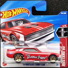 Load image into Gallery viewer, Hot Wheels 2025 '71 Mustang Funny Car Red #175 Mustang 60 4/5 New