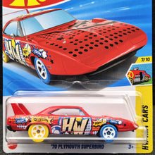 Load image into Gallery viewer, Hot Wheels 2025 '70 Plymouth Superbird Red #87 HW Art Cars 7/10 New Long Card