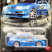 Load image into Gallery viewer, Hot Wheels 2025 Volkswagen Jetta MK3 Sky Blue Fast &amp; Furious Graphic Remix 3/5 New