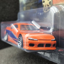 Load image into Gallery viewer, Hot Wheels 2025 Nissan Silvia (S15) Orange Fast &amp; Furious Graphic Remix 4/5 New