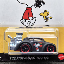 Load image into Gallery viewer, Hot Wheels 2025 Volkswagen Beetle Matte Black Peanuts 75 Years Series 1/5 New
