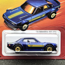 Load image into Gallery viewer, Hot Wheels 2025 '70 Toyota Celica Dark Blue The Hot Ones Series 4/8 New Long Card