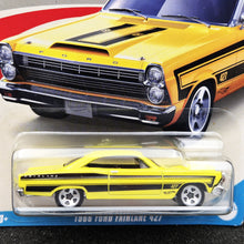 Load image into Gallery viewer, Hot Wheels 2023 1966 Ford Fairlane 427 Yellow American Steel 1/8 New Long Card