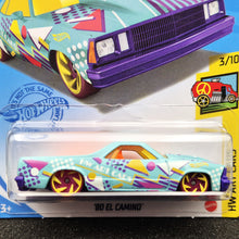 Load image into Gallery viewer, Hot Wheels 2021 '80 El Camino Aqua #44 HW Art Cars 3/10 New Long Card