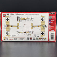 Load image into Gallery viewer, Airfix Fokker E.11 Eindecker #A01086 1:72 Scale Model Kit