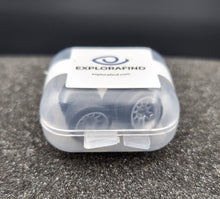 Load image into Gallery viewer, 1:64 10 Spoke Silver Alloy Wheel Set with Rubber Tyres - Hot Wheels, Matchbox