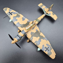 Load image into Gallery viewer, 1941 Junkers JU-87R-2 Stuka Luftwaffe Dive Bomber 1:72 Die Cast Plane