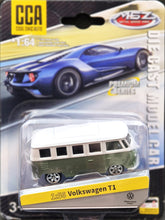 Load image into Gallery viewer, Explorafind 1966 Volkswagen T1 Olive Green/White 1:56 Die Cast Van New