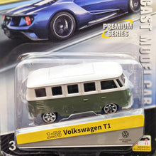 Load image into Gallery viewer, Explorafind 1966 Volkswagen T1 Olive Green/White 1:56 Die Cast Van New