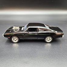 Load image into Gallery viewer, Explorafind 1969 Dodge Charger 500 Black 1:32 Die Cast Car