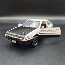 Load image into Gallery viewer, Explorafind 1986 Toyota Trueno AE86 "Initial D" White 1:32 Die Cast Car
