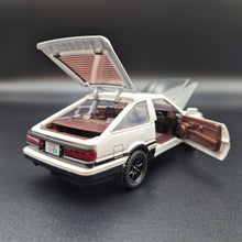 Load image into Gallery viewer, Explorafind 1986 Toyota Trueno AE86 "Initial D" White 1:32 Die Cast Car