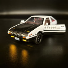 Load image into Gallery viewer, Explorafind 1986 Toyota Trueno AE86 "Initial D" White 1:32 Die Cast Car