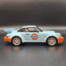 Load image into Gallery viewer, Explorafind 1994 Porsche 964 Turbo Carrera RS Gulf Blue 1:24 Die Cast Car