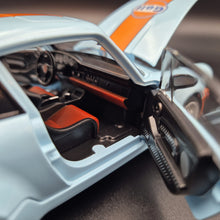 Load image into Gallery viewer, Explorafind 1994 Porsche 964 Turbo Carrera RS Gulf Blue 1:24 Die Cast Car
