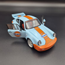 Load image into Gallery viewer, Explorafind 1994 Porsche 964 Turbo Carrera RS Gulf Blue 1:24 Die Cast Car