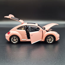 Load image into Gallery viewer, Explorafind 2010 Volkswagen New Beetle Pink 1:32 Die Cast Car